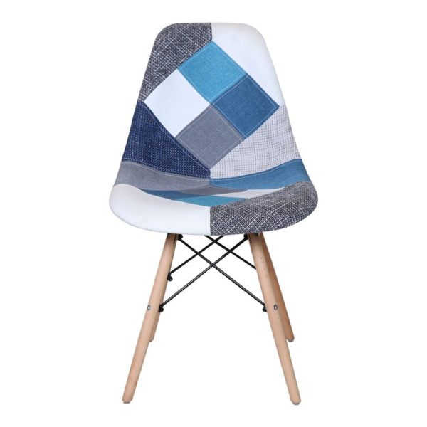 Chaise PATCHWORK BLEU⚪⚫🔵🟣 – Image 2