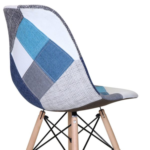 Chaise PATCHWORK BLEU⚪⚫🔵🟣 – Image 5