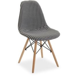 Chaise PATCHWORK NOIR⚪⚫🔵🟣