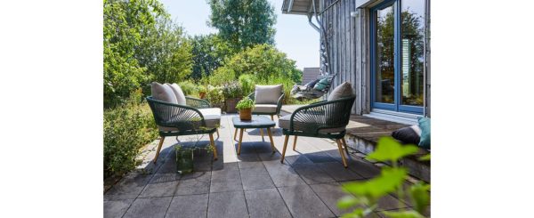 SALON DE JARDIN EDNA (Noir) - (Vert) – Image 8