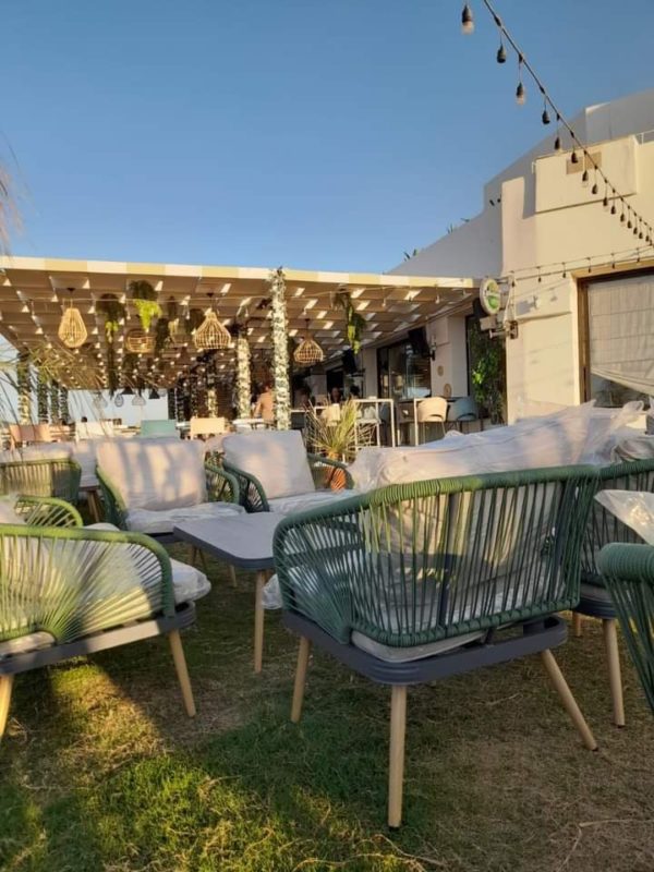 SALON DE JARDIN EDNA (Noir) - (Vert) – Image 5