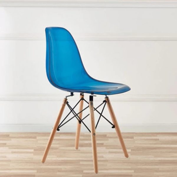 Chaise GLOSS TRANSPARENTE BLEU 🔵⚪🟡⚫ – Image 6