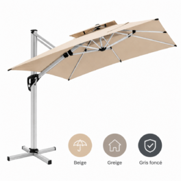 PARASOL LEAF 2.5X2.5 M BEIGE