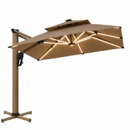 PARASOL 3X3 M AURORA LED