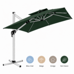 PARASOL CAPRI 3X3 M VERT FONCÉ