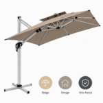 PARASOL LEAF 2.5X2.5 M GREIGE
