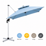PARASOL AURORA 3X3 M BLEU