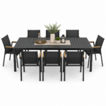 SALLE A MANGER EXTENSIBLE ALUMINIUM
